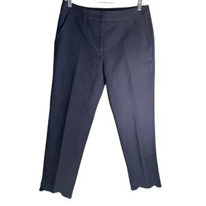 Trina Turk Navy Tulip Hem Blue Dress Pants Sz 8